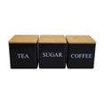 thumbnail image 1 of Big Glass Containers Storage for Lids Fridge Food Storage Containers Meat Freezer Containers Airtight Food Storage Containers for Flour Set Of 3 Coffee Tea And Canister – Kitchen Storage Jars With Lid, 1 of 4