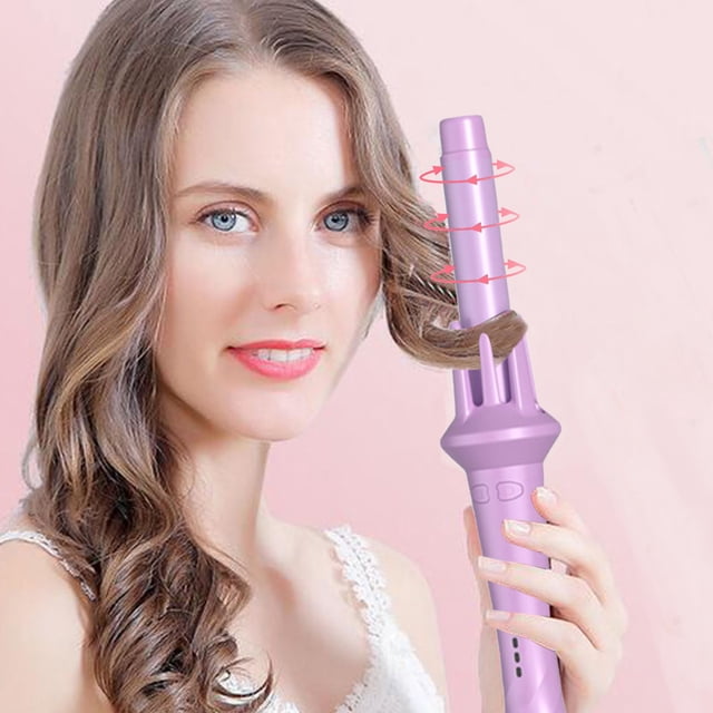 Fer à Friser de 2 Pouces, Fer à Friser en Céramique Tourmaline, Rotation Automatique Rotation Gauche Rotation Droite, Baril Qui Produit des Boucles Classiques? pour Utilisation sur Cheveux Courts, Moyens, Longs