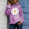 thumbnail image 2 of XZNGL Autumn Winter Ladies Long-Sleeved Pullover Print Round Neck Hooded Sweatshirt, 2 of 9