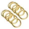 thumbnail image 1 of Unique Bargains Gold Round Zinc Alloy Spring Gate O Ring Snap Clip Buckle (10 Pack), 1 of 5