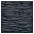 thumbnail image 2 of Art3d Panneau Mural Texturé en PVC 3D, Noir, 19.7 Pouces x 19.7 Pouces (12 Pack), 2 of 10