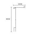 thumbnail image 2 of 1 Ensemble de Support de Drapeau de Jardin Durable Porte-Drapeau de Drapeau de Jardin Premium, 2 of 9