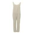 thumbnail image 4 of Birdeem Combinaison Décontractée Ample et en Vrac pour Femmes avec Poches, Combinaison Mode, Pantalon, Salopette, Combinaison en Coton et Lin, 4 of 7