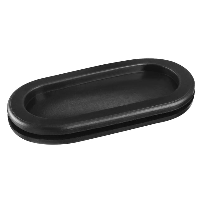Unique Bargains Rubber Grommet Oval Double-Sided Mount Size 70 x 30 mm for Wire Protection 8 Pack