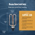 thumbnail image 3 of Farm Innovators Chauffe-Eau Universel pour Bétail 1500W Bouchon de Vidange Déglaceur, 3 of 9