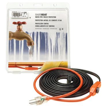 Easy Heat AHB Câble de Chauffage de Tuyau avec Thermostat, 1 Po, 6 Pieds, 120 VAC, 0.4 A, 42 W