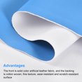 thumbnail image 3 of Unique Bargains Smooth Solid Color Faux Leather Sheets, PU Leather for DIY 20 x 135cm Sky Blue, 3 of 4