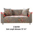 thumbnail image 2 of 2024 2 Seaters Printed Loveseat Sofa Covers Stretch Elastic Couch Slipcover Protector Removable Washable for Dining Room， Feathers, 2 of 4