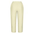 thumbnail image 5 of RXIRUCGD Capris d'Été Confortables et Amples pour Femmes, Couleur Unie, Beige, Taille : 4TG, 5 of 5