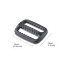 thumbnail image 2 of DYZD Multi-size Straps Webbing Slide Triglides Plastic Slide Buckle for Backpack Bag (25 mm Black), 2 of 3