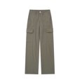 thumbnail image 1 of Timegard Pants for Women Straight Leg Solid Color Cargo Pants Lounge Pants with Pockets Fall Outdoor, 1 of 5