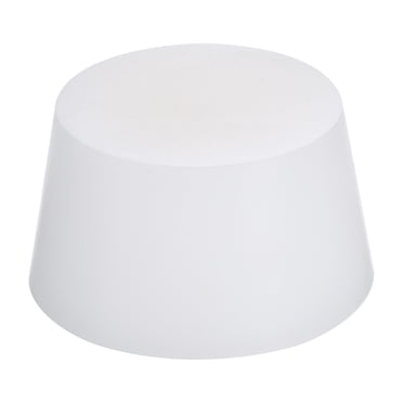 Unique Bargains 55mm to 68mm Solid Silicone Rubber Tapered Plug White for Powder Coating, Painting