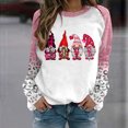thumbnail image 1 of Qertyioot T-Shirt Graphique pour Femmes de la Saint-Valentin à Manches Longues, Blouse Imprimée à Col Rond, Tunique Décontractée, 1 of 3