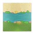 thumbnail image 1 of pitrice Building Bricks Baseplate Toddlers Flat Base Plate Block Toy Board for Adults Children Playset Decor Replacement Parts Presents Grass Type 1, 1 of 7