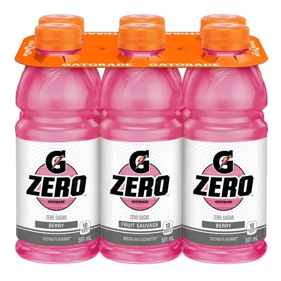 Gatorade Zero Berry Electrolyte 6 x 591mL, Bottles