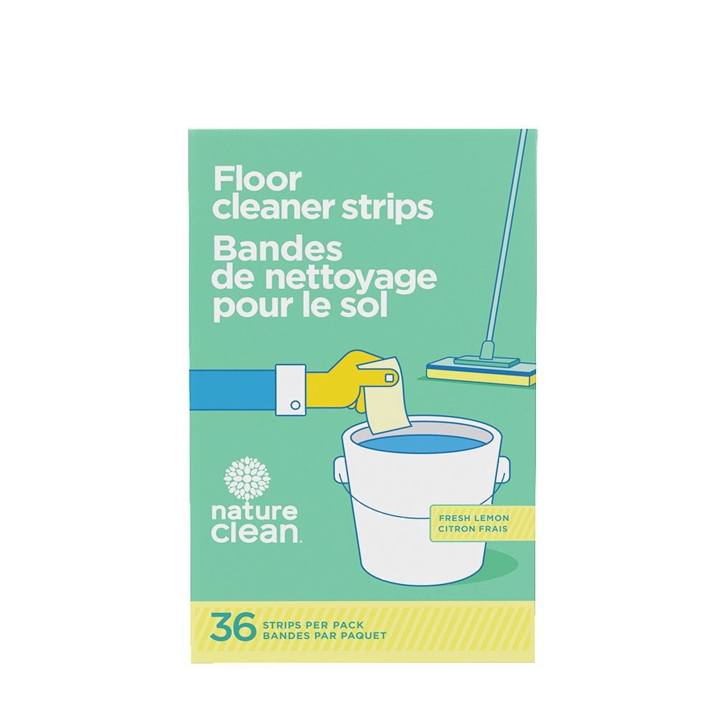 Nature Clean Floor Cleaner Strips - Fresh Lemon Scent, 36 strips