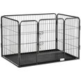 thumbnail image 1 of PawHut 4 Panels Dog Playpen, Heavy Duty Dog Fence for Indoor Outdoor Use, 1 of 10