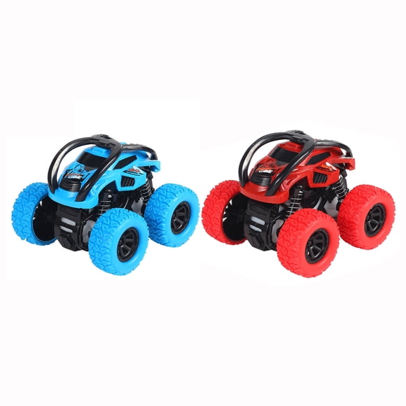 Rbaofujie Double-Sided Pull Back carsr. Friction Cars for Kids ,Vibration inertial car. Toy Pull Back car. Big tire Four-Wheel Drive Toy car for Boys and Girl
