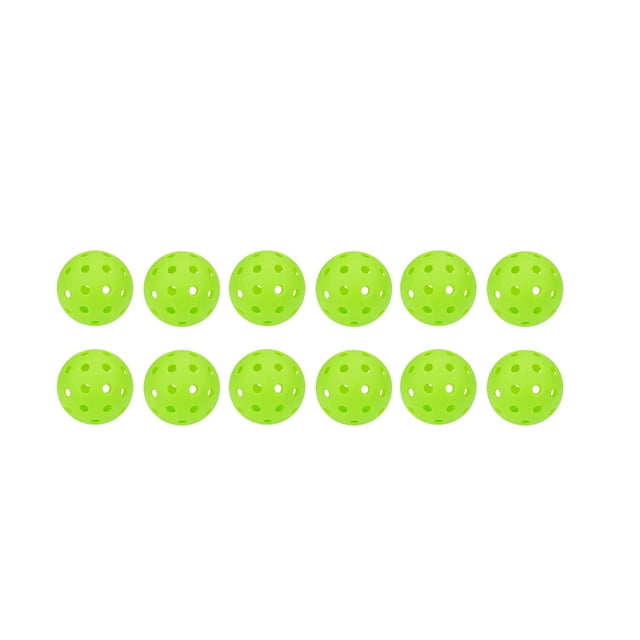 VONKY 12pieces Exquisite Workmanship Pickleball Balls For Outdoor Training Durable And Sturdy Competition green
