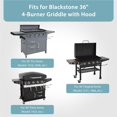 thumbnail image 2 of Griddle Cover for Blackstone 36 Inch Griddle with Hood, 5482 Waterproof BBQ Cover with Double Straps, Lightweight & Fade Resistant, Black, 2 of 6