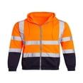 thumbnail image 4 of PENGXIANG Men Lightweight High Visibility Reflective Strip Hoodie Work Jacket, 4 of 5