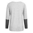 thumbnail image 4 of LAPA Chemise Henley à Boutons à Manches Longues Patchwork pour Femmes, 4 of 5