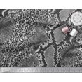 thumbnail image 2 of Soimoi Gray polyester Crepe Fabric Leopard & Snake Animal Skin Decor Fabric Printed Yard 42 Inch Wide, 2 of 3