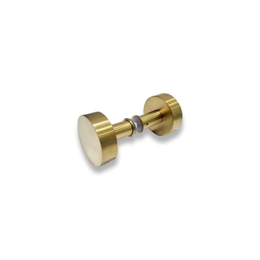 Bouton de Porte Rond 2 Pouces en Acier Inoxydable de Qualité 304 – Portes en Verre, en Bois et en Fibre de Verre – Satin SS, Noir Mat, PVD Or
