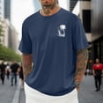 thumbnail image 1 of T-shirt Décontracté à Imprimé Graphique, Manches Courtes, Col Rond, pour Usage Quotidien, T-Shirt pour Homme à Coupe Confortable et, 1 of 3
