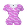 thumbnail image 1 of MesaSe Femmes V-Cou Bodycon Bouton Sleepwear Combinaison Shorts Rompers, 1 of 2