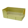 thumbnail image 3 of Bunblic Litter Box Potty Pee Pan Tray Corner Toilet Box Pet Toilet for Cat Small Animals Rats Cage Accessories Green, 3 of 8