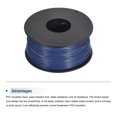 thumbnail image 3 of Uxcell 28AWG Stranded Wire Hookup 50M/164ft Blue, Electrical Wire UL1007 Spool, 3 of 6