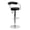 Black, variant on Heavenly Collection Adjustable Stool with stainless steel base SET OF 3