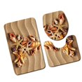 thumbnail image 1 of 3Pcs/set Bathroom Mat Set Anti-Slip Kitchen Bath Mat Carpet Bathroom Toliet Rug Washable Beach Style Baohd, 1 of 4