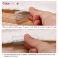 thumbnail image 4 of 2.1 x 0.66inch Bed Sheet Clips, 24Pcs Mattress Covers Fastener Clamp Clear Blue, 4 of 5