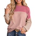 thumbnail image 1 of Bmisegm Femmes Col Montant Manches Longues Sweat-Shirt Décontracté à Fermeture Éclair Rose m, 1 of 3