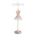 thumbnail image 2 of Mannequin Dress Jewelry Display Stand Model Dress Earring Necklace Ring Jewelry Holder Mannequin Stand Hanging Jewelry Tower Rack Jewelry Doll Holder for Necklace Earring Ring, 2 of 7