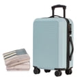 thumbnail image 1 of 3-Piece Hardside Luggage Set. Suitcase Set with wheels: Carry On Luggage and two packing cubes, 1 of 10
