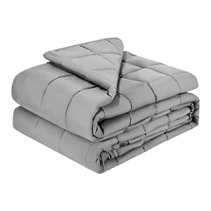 KFFKFF Couverture pondérée, 25 C'est vrai. 88 x 104 dans King Size, Couverture respirante avec perles en verre, Utilisation tout-saison, Convient pour les adultes de 250-310 lb