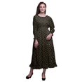 thumbnail image 1 of Bimba Robe de Plage Longue Maxi d'Été Bohème Gitane à Imprimé Floral pour Femmes, Smockée - Très Petit, 1 of 5