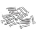 thumbnail image 1 of Unique Bargains M5x0.8x22mm Lot de 50 Vis Plates Rondes en Métal pour Machine à Entraînement Phillips, 1 of 5