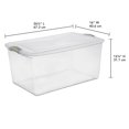 thumbnail image 2 of Sterilite Boîte Snap 62L - Vert, 2 of 6