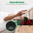 thumbnail image 4 of RYGRZJ Digital Alarm Clock, LED Alarm Clock for Bedroom, Electronic Desktop Clock with Large Display, Adjustable Brightness and Snooze Model for Bedroom, Desk, Office, 4 of 8