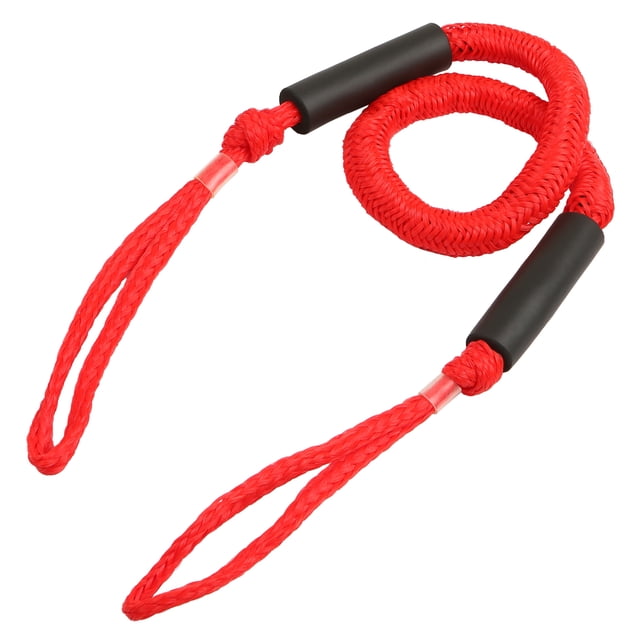 Amdohai Bungee Boat Dock Line 5ft Stretched Length PP Docking Lines Mooring Rope Boat Accessories for Boat Kayak Canoe