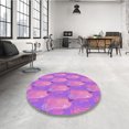 thumbnail image 4 of Ahgly Company Tapis Rectangulaire Lavable en Machine Intérieur Transitionnel Violet Violet, 2 Pieds x 5 Pieds, 4 of 7