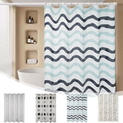 Sentmoon Shower Curtains for Bathroom Bath Curtain Plastic Shower Curtain Thick Waterproof and Mildews-proof Shower Curtain Dry and Wet Separation Shower Curtain Suitable for Bathroom Bedroom Toilet