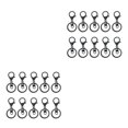 thumbnail image 1 of Maytalsory 10pcs Metal Carabiners Lobster Claw For Keychain - Strong And Functional Accessories For Easy Key Swimming black 2Set, 1 of 6