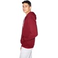 thumbnail image 4 of American Apparel Flex Fleece Unisex Full-Zip Hoodie, XXS, Red, 4 of 5