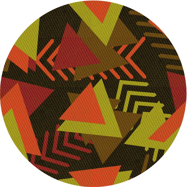 Ahgly Company Machine Washable Indoor Round Transitional Maroon Red Area Rugs, 7' Round