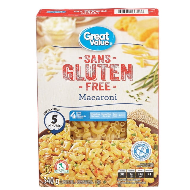Great Value Gluten Free Macaroni 340 G